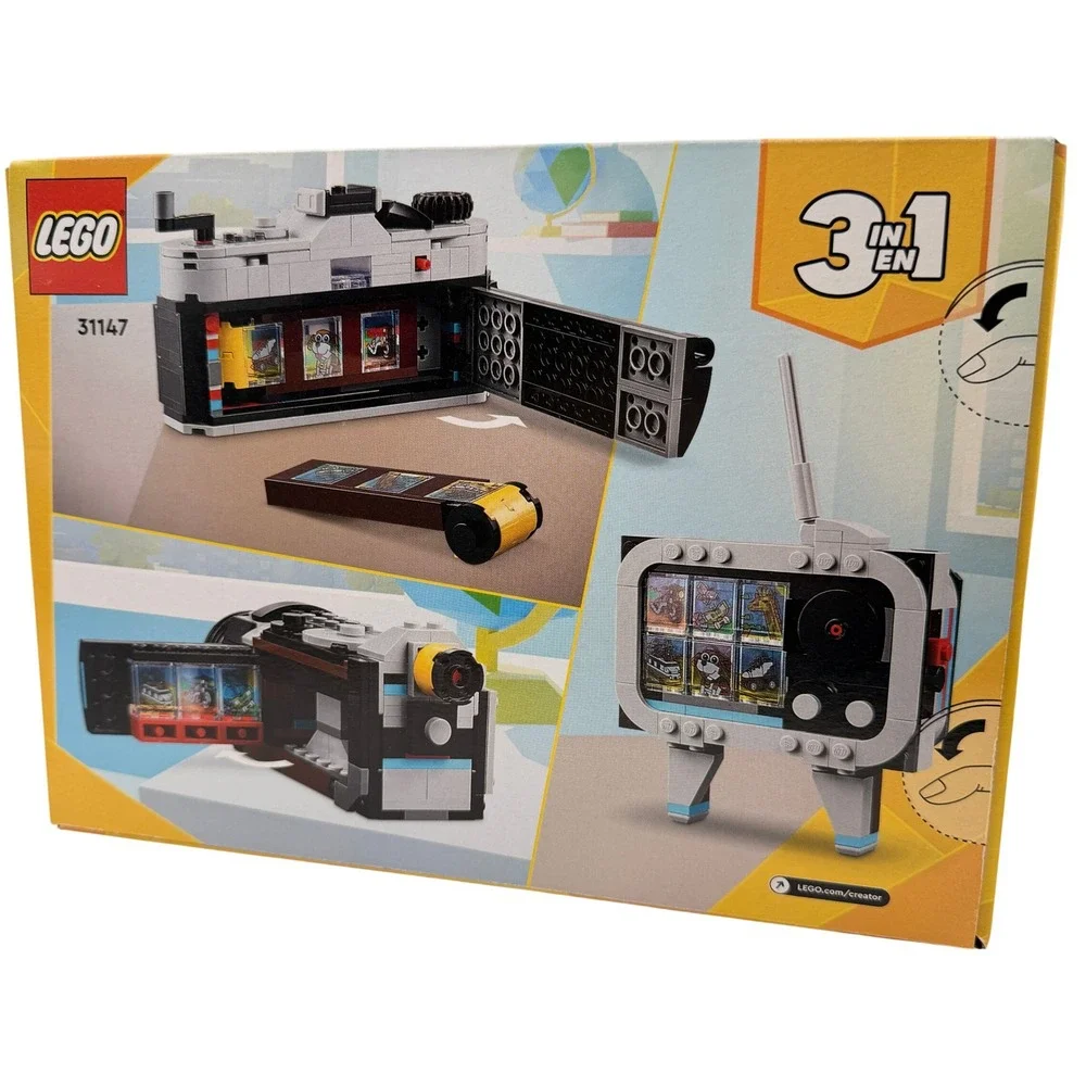 LEGO Creator Retro Camera 3-in-1 Set 31147 Building Toy 261pc Retro Hobby Photo